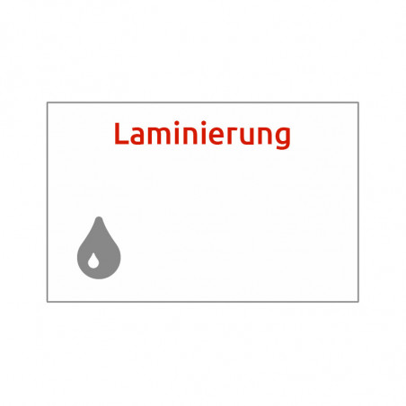 Laminierung 60x90mm (Visitenkartengröße)