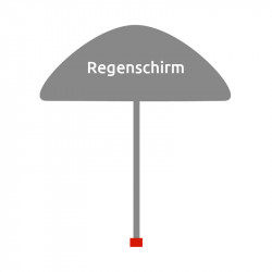 Regenschirm 1 Feld