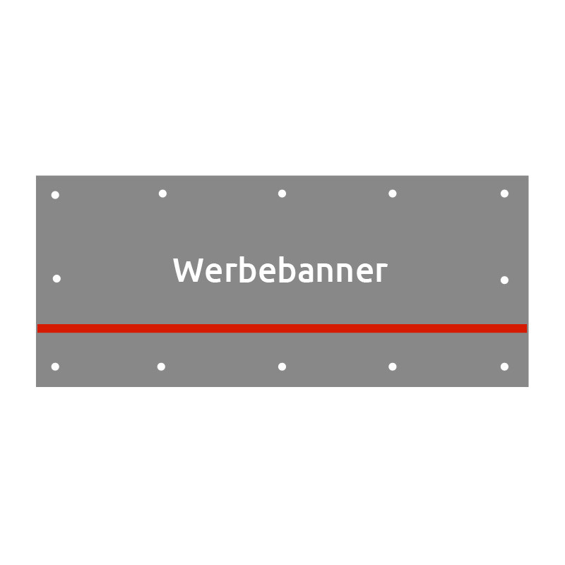 300x50cm Mesh Werbebanner