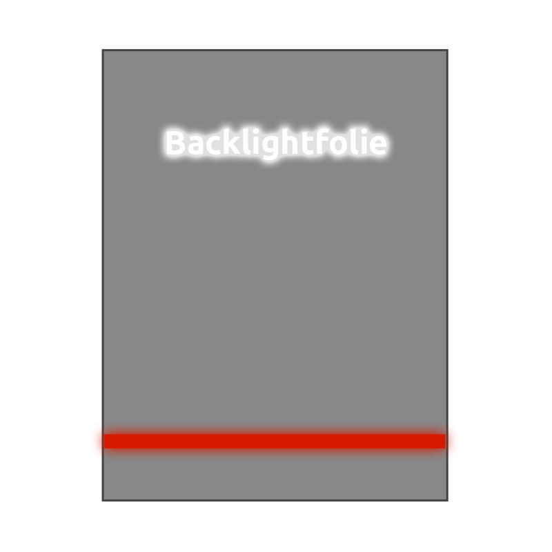 Backlightfolie DIN A3