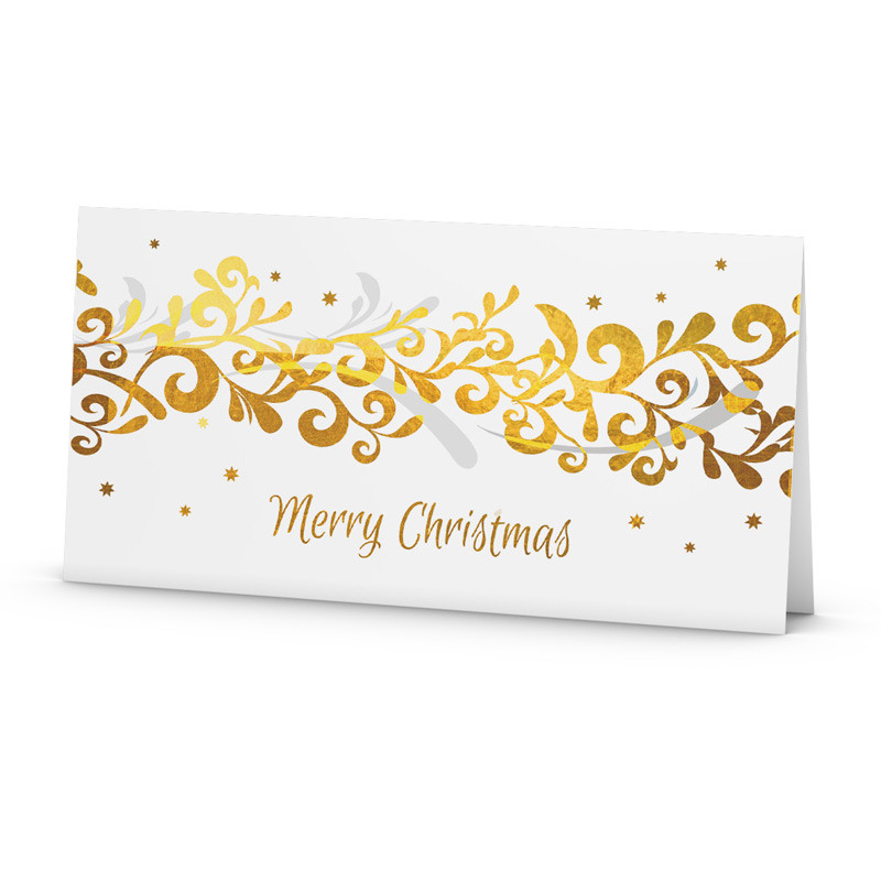 Merry Christmas Bordüre Weihnachtskarte