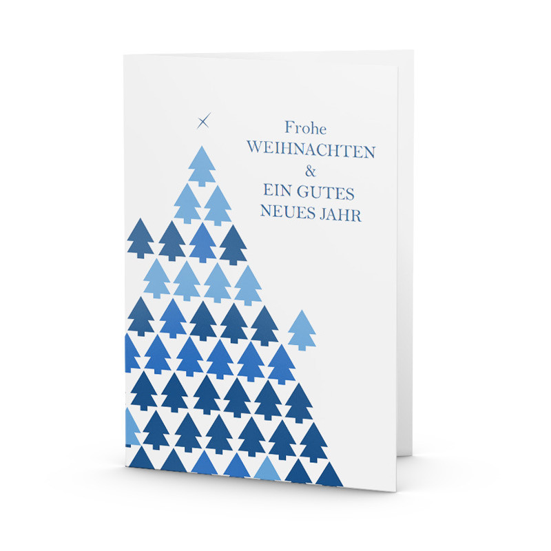 Weihnachtsbaum aus Bäumen Weihnachtskarte