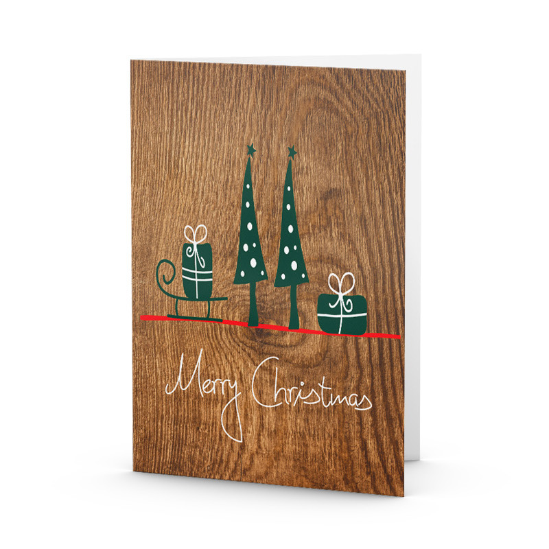Trees Weihnachtskarte