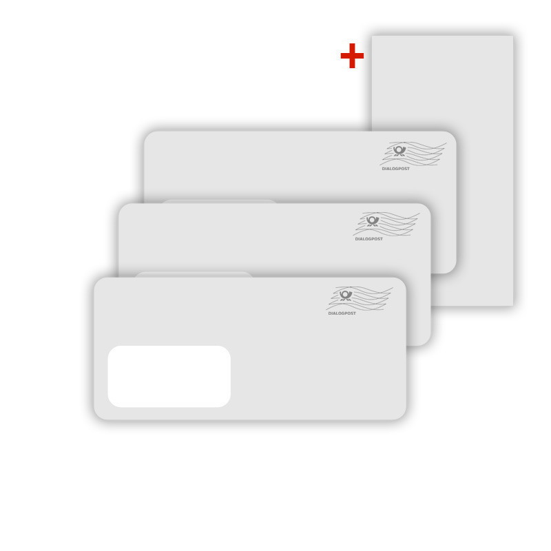 Briefmailing, A4, 1 Seite mit Beilage Briefmailing, A4, 1 Seite mit Beilage