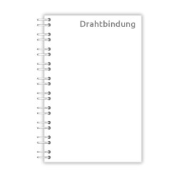 6mm (ca. 25 Blatt) Drahtbindung