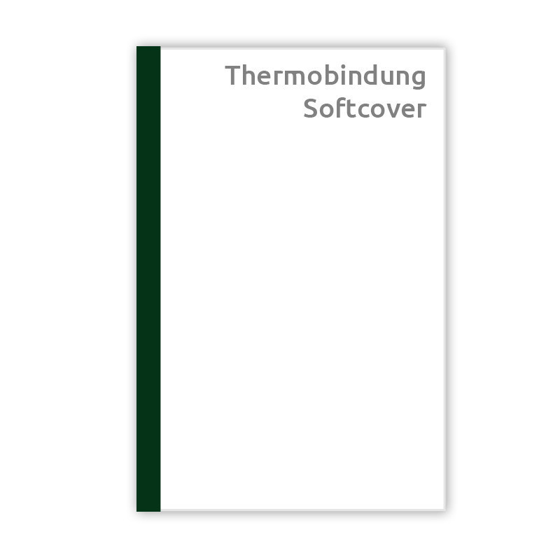 bis 12mm (ca. 95 Blatt) Thermobindung Softcover bis 12mm (ca. 95 Blatt) Thermobindung Softcover