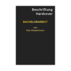 Beschriftung zu Thermobindung Hardcover