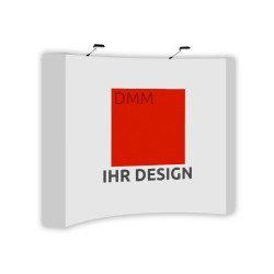 Textilfaltdisplay gebogen